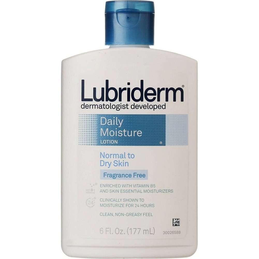 Lubriderm Daily Moisture Lotion, Fragrance Free, 6 fl oz